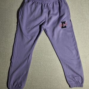 Crooks And Castles Mens Purple Jogger Sweatpants Large